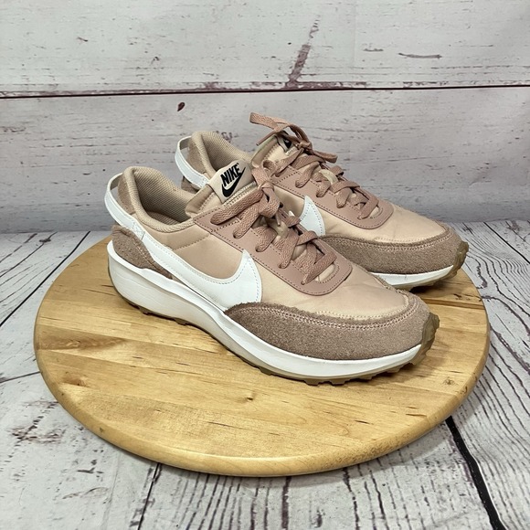 Nike Shoes - Nike Blush Pink Retro Sneakers Women's Size US 10 EU 42 Suede Nylon Trainers
